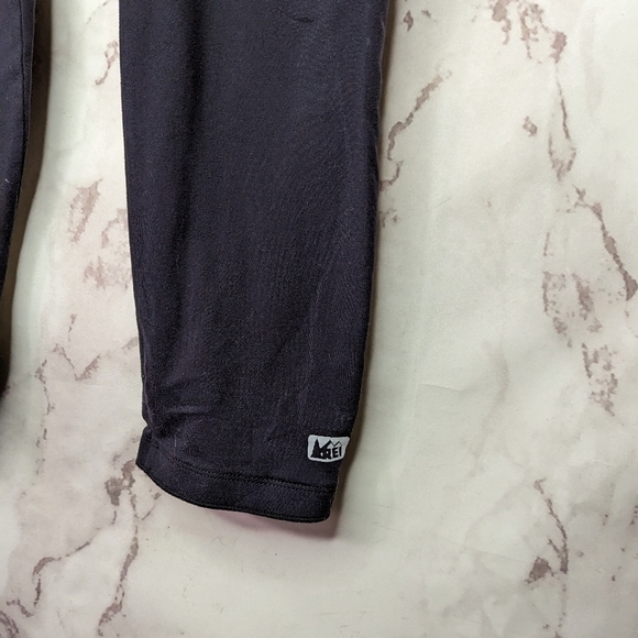 REI Legging Men Size Large Black Zip Leg Baselayer Running - Picture 10 of 11